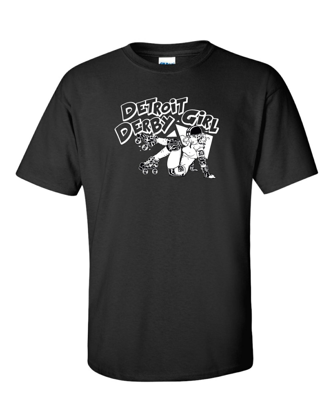 Derby Girls Fitted T- Shirt L / Black by lostinsounddetroit