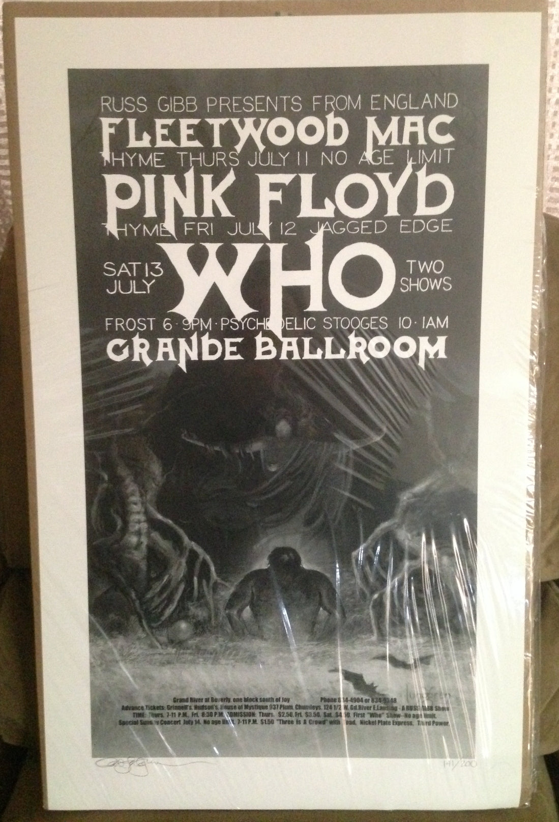 PINK FLOYD POSTER  Pink floyd concert poster, Pink floyd poster