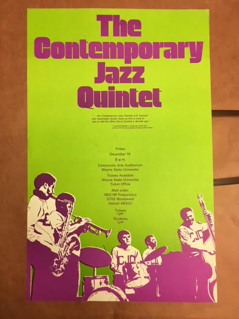 Contemporary Jazz Quintet Performance Poster