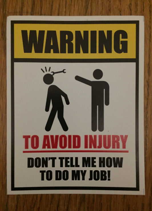 WARNING to AVOID injury magnet